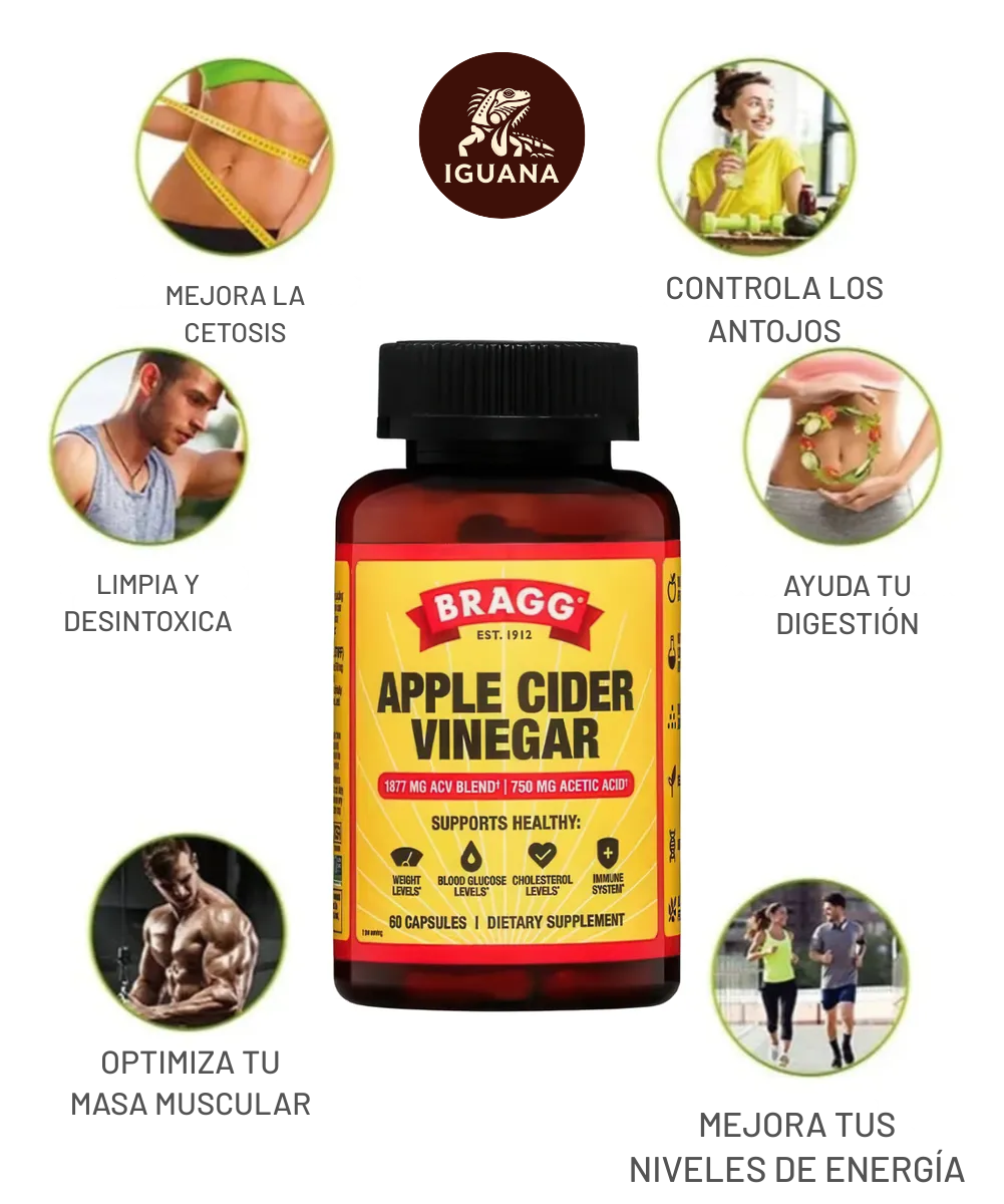 Cápsulas de Vinagre de Sidra de Manzana Bragg