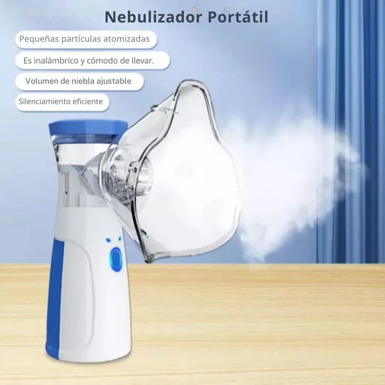 💙 Nebulizador Portátil 2-en-1 Niños & Adultos