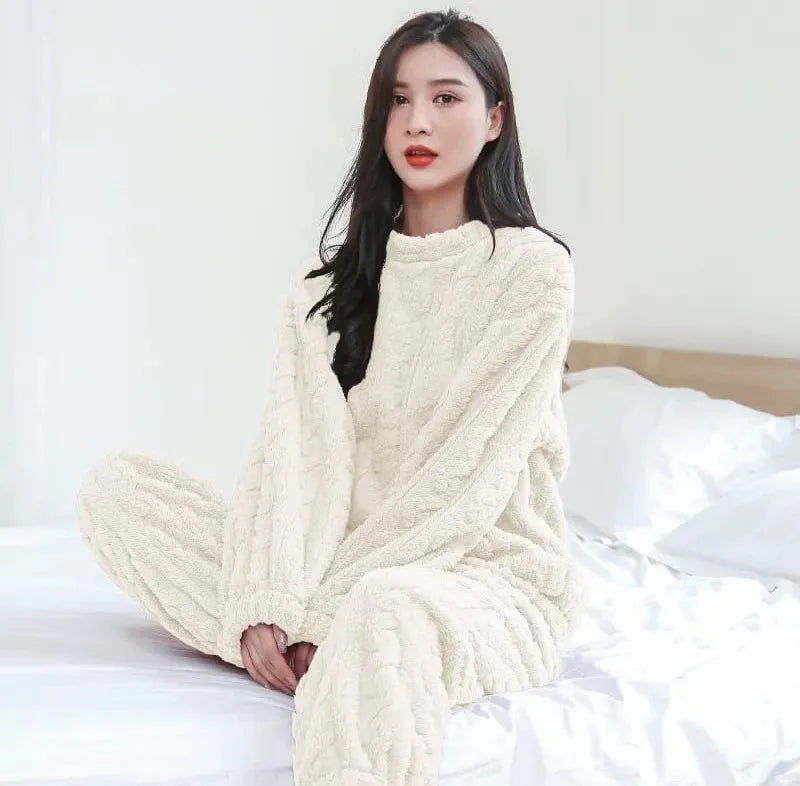 Pijama Polar Trenza