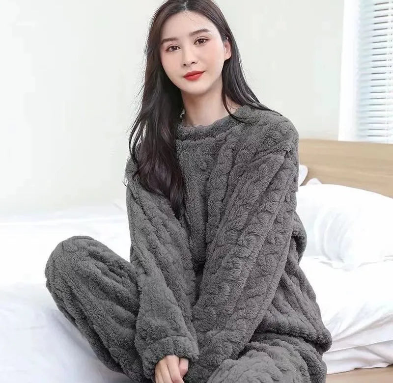Pijama Polar Trenza