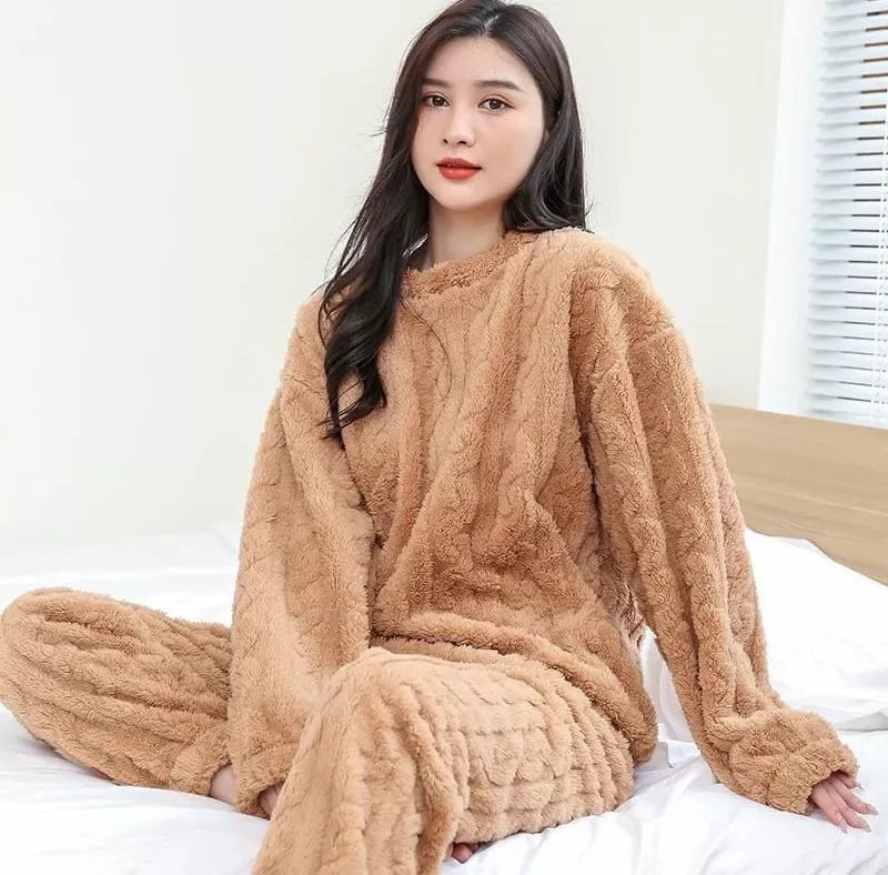 Pijama Polar Trenza