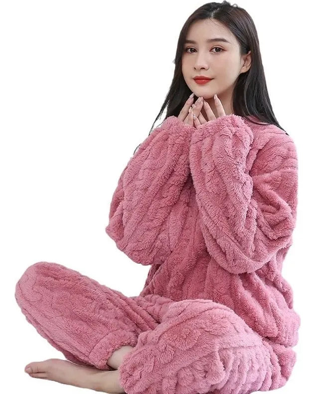 Pijama Polar Trenza