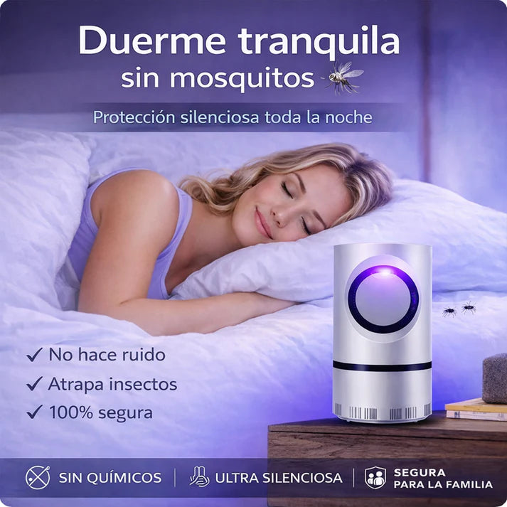 LumiTrap - Lámpara Anti Mosquitos USB con Luz Nocturna