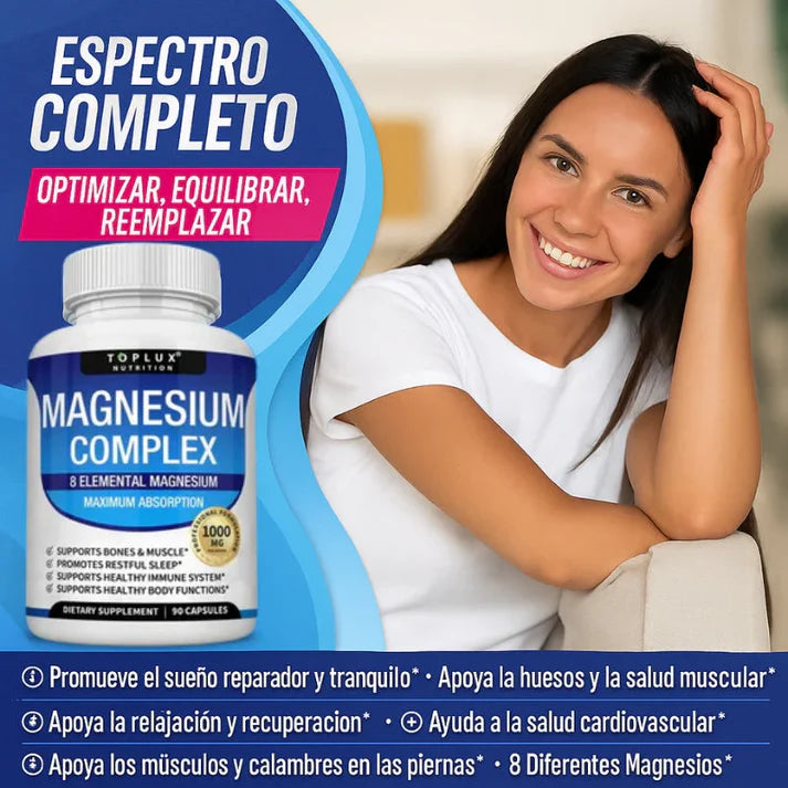 MAGNESIUM COMPLEX – 8 Formas de Magnesio Elemental
