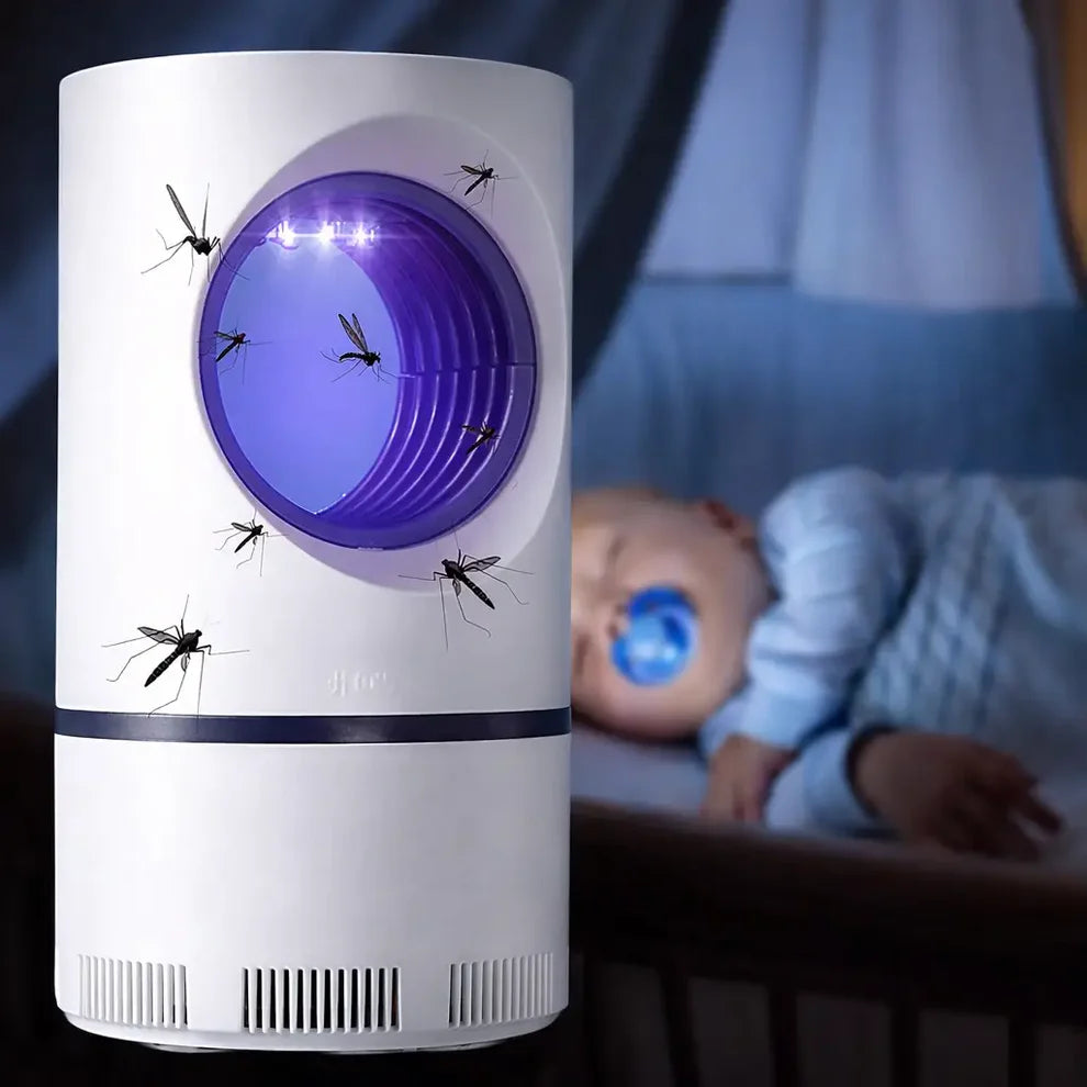 LumiTrap - Lámpara Anti Mosquitos USB con Luz Nocturna