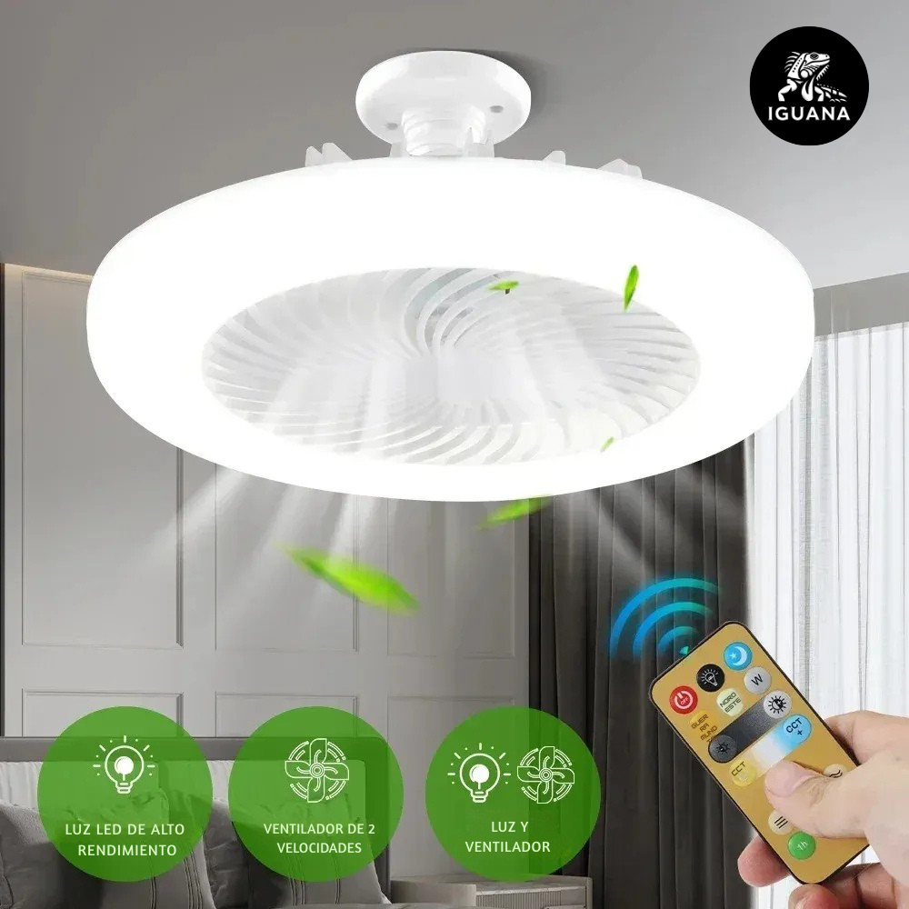 AirNova LED– Ventilador de Techo con Luz y Mando