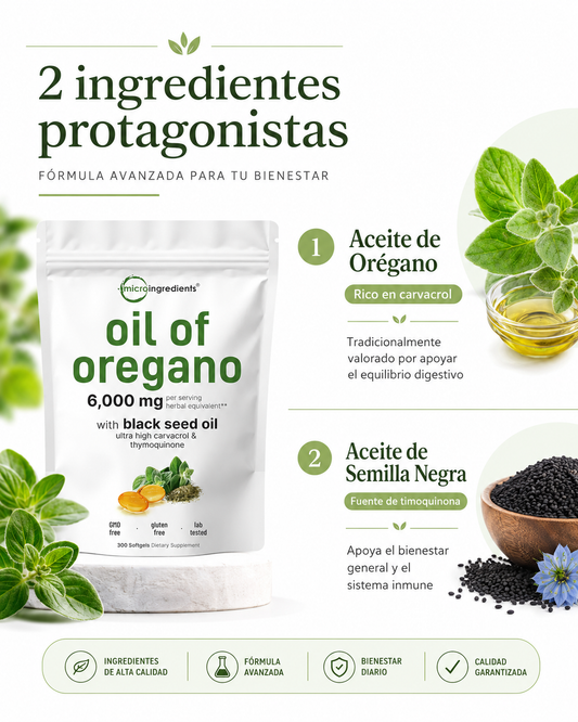 Aceite de Orégano 60 capsulas