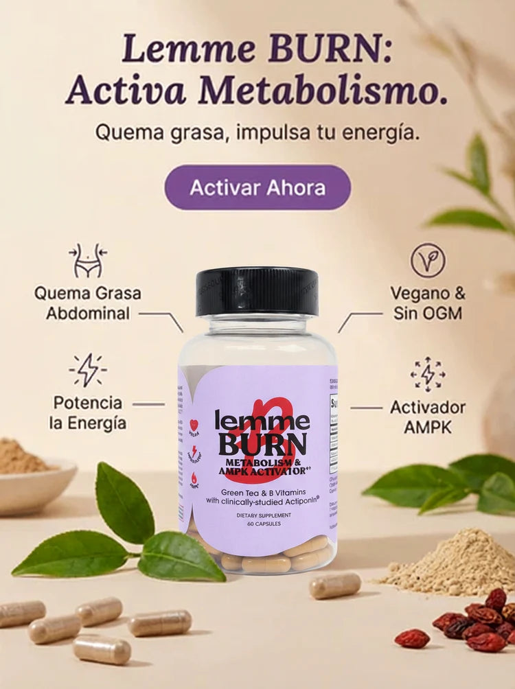 Lemme Burn 60 Cápsulas — Apoyo Metabólico SIN Ansiedad