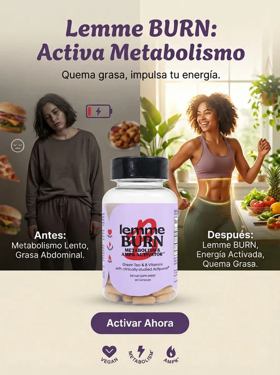 Lemme Burn 60 Cápsulas — Apoyo Metabólico SIN Ansiedad